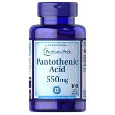 Пантотеновая кислота Puritans Pride Pantothenic Acid 550 мг 100 капсул