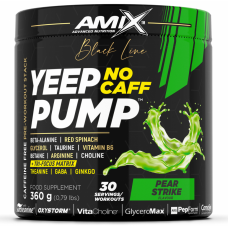 Предтренировочный комплекс без стимуляторов Amix Black Line Yeep Pump No Caff 360 г Pear Strike