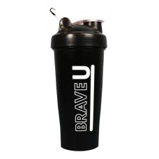Шейкер Brave U Shaker 700 мл із металевим м'ячиком Чорний