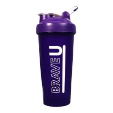 Шейкер Brave U Shaker 700 мл із металевим м'ячиком Фіолетовий