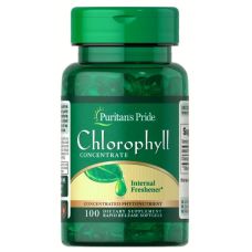 Натуральна добавка хлорофіл Puritans Pride Chlorophyll Concentrate 50 мг 100 капс