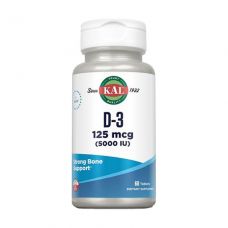 Витамин Д3 (Холекальциферол) KAL Vitamin D3 5000 МЕ 60 таб