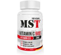 MST Vitamin C 500 mg D3 Zinc 100 vcaps