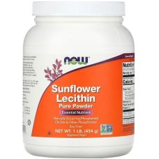 Соняшниковий лецитин NOW Sunflower Lecithin Pure Powder 454 г