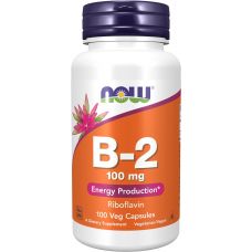 Рибофлавин NOW B 2 Riboflavin 100 мг 100 вег капс