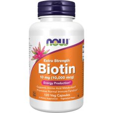 Біотин NOW Biotin 10000 mcg 120 vcaps
