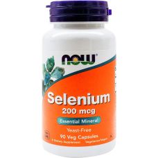 Селен NOW Selenium 200 mcg 90 vcaps