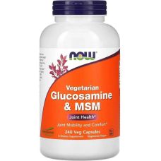 Глюкозамин и МСМ NOW Veg Glucosamine & MSM 240 vcaps