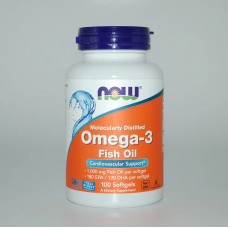 Жирні кислоти NOW Omega-3 100 Softgels