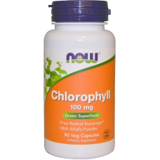 Хлорофіл NOW Chlorophyll 100 мг 90 капсул