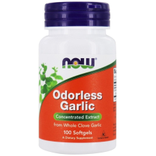 Екстракт часнику Now Odorless Garlic 100 софтгель
