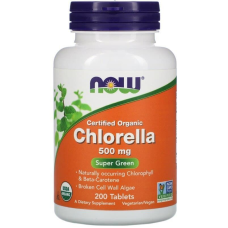 Хлорелла NOW Chlorella 500 mg 200 tabs