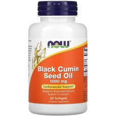 Олія насіння чорного кмину NOW Foods Black Cumin Seed Oil 1000 mg 60 Softgels