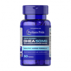 Бустер тестостерону дегідроепіандростерон ДХЕА Puritans Pride DHEA 50 мг 50 таб