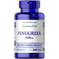 Специальный продукт фенугрек Puritans Pride Fenugreek 610 мг 100 капс