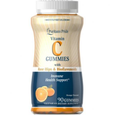 Витамин С Puritans Pride Vitamin C Gummies with Rose Hips Bioflavonoids 90 желеек