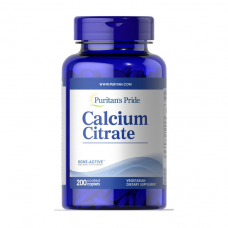 Кальций цитрат Puritans Pride Calcium Citrate 200 мг 200 caplets