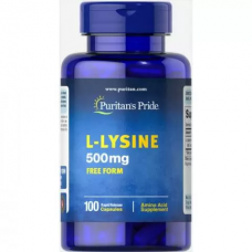 Амінокислота лізин Puritans Pride L-Lysine 500 мг 100 каплет