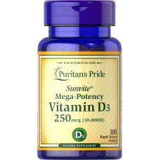 Вітамін Д3 Puritans Pride Vitamin D3 10000 IU 100 капсул