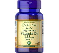 Puritans Pride Vitamin D3 5000 IU 100 капсул