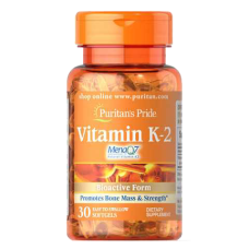 Вітаміни Puritans Pride Vitamin K-2 (MenaQ7) 100 mcg 30 Softgels