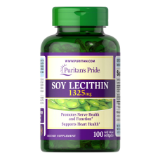 Натуральна добавка та екстракти Puritans Pride Soy Lecithin 1325 мг 100 софтгель