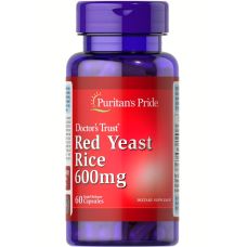 Червоний дріжджовий рис Puritans Pride Red Yeast Rice 600 мг 60 капсул