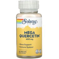 Мега Кверцетин Solaray Mega Quercetin 600 мг 60 веганських капсул