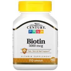 Біотин 21st Century Biotin 5000 мкг 110 капс