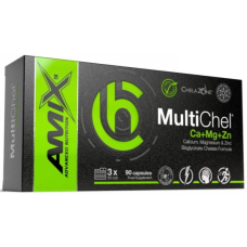 Мінеральний комплекс Кальцій Магній Цинк Amix Nutrition ChelaZone MultiChel Ca+Mg+Zn 90 капс