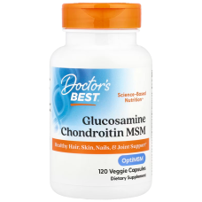 Хондропротектор Глюкозамин Хондроитин МСМ Doctors Best Glucosamine Chondroitin MSM with OptiMSM 120 капс