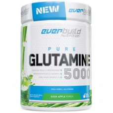 Амінокислота L-глютамін EverBuild Nutrition Glutamine 300 г Зелене яблуко