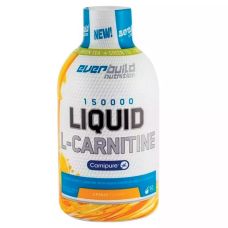 Комплексный жиросжигатель Everbuild Nutrition Liquid L-Carnitine 3000 мг + Green Tea 500 мл Апельсин