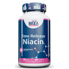 Ніацин (Вітамін B3) Haya Labs Niacin Time Release 250 мг 100 таб