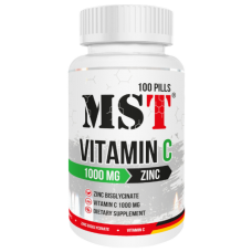 Вітамін С та Цинк Бісгліцинат MST Vitamin C 1000 + Zinc Chelate 100 таб