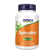 Спіруліна NOW Foods Spirulina 500 мг 120 вег капс