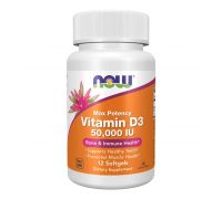 NOW Foods Vitamin D3 50000 МО 12 софтгель