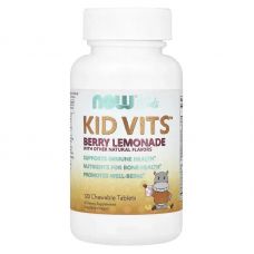 Вітаміні для дітей NOW Foods Kid Vits Berry Lemonade 120 таб