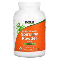 Органічний порошок із спіруліни NOW Foods Spirulina Certified Organic Powder 454 г