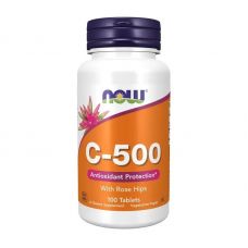 Вітамін С із Шипшиною NOW Vitamin C-500 with rose Hips 100 таб