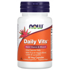 Комплекс вітамінів та мінералів на кожен день NOW Foods Daily Vits 30 вег капс