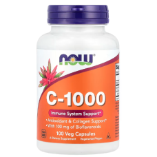 Вітамін С з біофлавоноїдами NOW Foods Vitamin C-1000 (With 100 мг Bioflavonoids) 100 вег капс