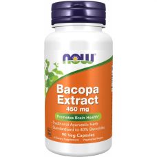 Экстракт Бакопа NOW Foods Bacopa Extract 450 мг 90 вег капс