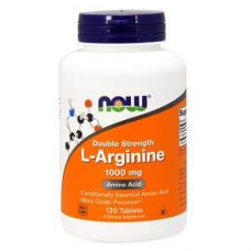 Амінокислота Аргінін NOW Foods L-Arginine Double Strength 1000 мг 120 таб