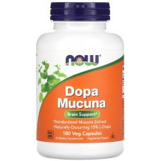 Мукуна жгучая (Допа Мукуна) NOW FOODS Dopa Mucuna 180 вег капс