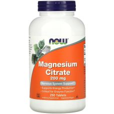 Магній цитрат NOW Foods Magnesium Citrate 200 мг 250 таб