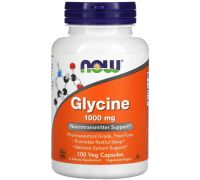 NOW FOODS Glycine 1000 мг 100 вег капс