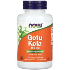 Готу Кола NOW FOODS Gotu Kola 450 мг 100 вег капс