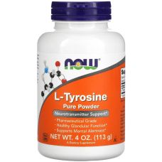L-Тирозин чистый порошок NOW FOODS L-Tyrosine Pur Powder 113 г
