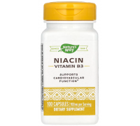 Natures Way Niacin Vitamin B3 100 мг 100 капс